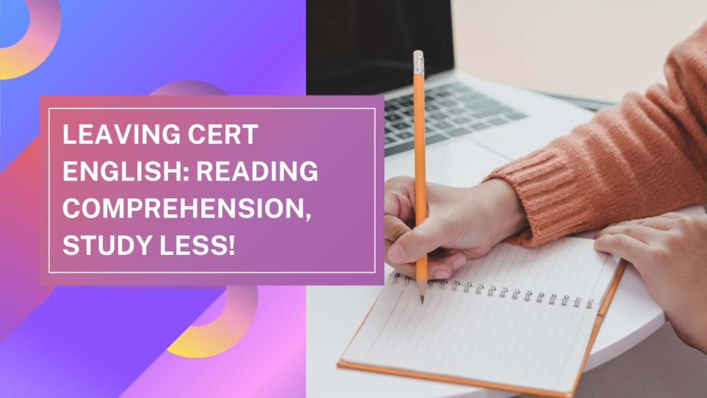 reading comprehension, study less