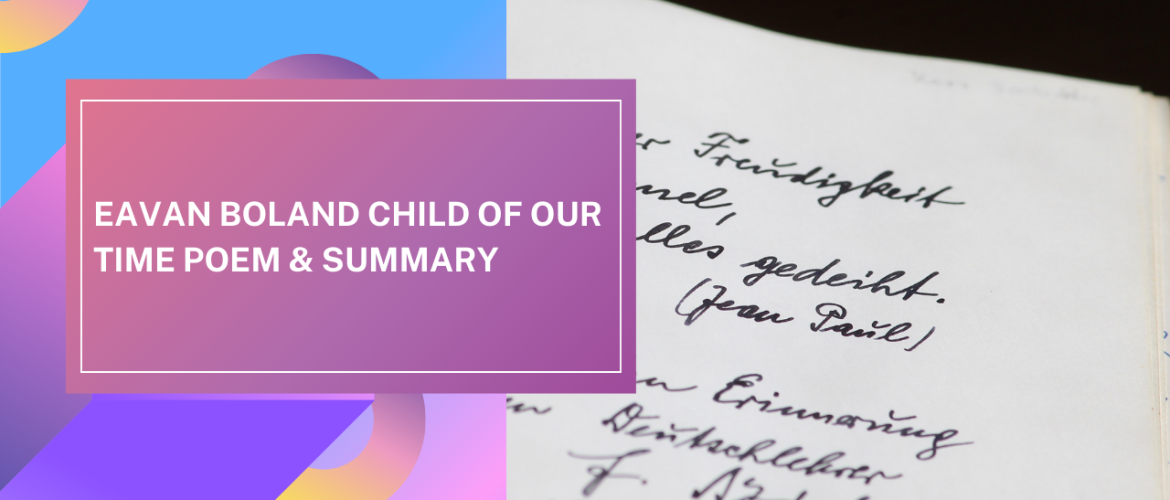 eavan boland child of our time poem